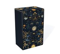 Boltquan Tarot Card Holder with Grey Interior - Fold-Top Case with Magnetic Lid Closure - Fits Standard Tarot Decks - Outer Dimensions 5.39 x 3.38 x 2 Inches (Moonlit Oracle)