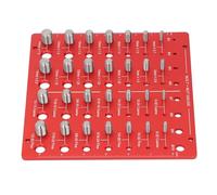 Bolts and Nut Thread Checker, 28 Thread Sizes & 8 Pitch Sizes, and Imperial, Aluminum Alloy Thread gauges for Accurate Measurement, Ideal for Maintenance and Manufacturing