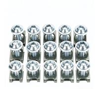 Bolts and Nuts Kit Compatible With CBR For GSXR Screw Spire Speed Fastener Clip Nut Modified 1set CNC M6 6mm Fairing Body Work For Bolt Kit Motorcycle Accessories(Silver)