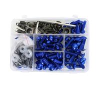 Bolts and Nuts Kit Compatible With NC750X For CRF1000L For Africa For Twin Fairing For Bolt Kit Battery Terminal Windshield Helmet Screws(Blue)