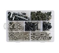 Bolts and Nuts set Compatible With For YZF R1 R3 R6 R6S R25 FZ1 FZ6 FZ8 MT07 MT09 FZ07 FZ09 For Tracer FZR 600 750R 253PCS Motorcycle Fairing Bolt Nut Body Screws