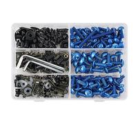 Bolts and Nuts set Compatible With For YZF R1 R3 R6 R6S R25 FZ1 FZ6 FZ8 MT07 MT09 FZ07 FZ09 For Tracer FZR 600 750R 253PCS Motorcycle Fairing Bolt Nut Body Screws
