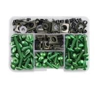 Bolts Fastener Motorcycle Fairing Body Bolts Kit For Nmax125 Nmax 125 Fastener Clips Bodywork Screws Nuts Fixing Motorbike Screw Nut Clip Fairing(Green)
