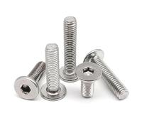 Bolts, Flat Hex Bolt,CM M2 M2.5 M3 M4 M5 M6 M8 Hex Hexagon Socket Ultra Thin Flat Wafer Allen Head Bolt Screw 304 A2-70 Stainless Steel(20pcs M4x20mm)(20pcs M4x35mm)