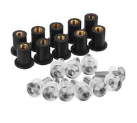 Bolts Kit For CBR1100XX For BLACKBIRD 1997-2007 10 Pieces 5MM Motorcycle Windshield Bolt Windscreen Mounting Screw Kit(Silver)