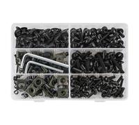 Bolts Kits Motorcycle Fairing Fastener Clips For YA&MAHA MT03 MT07 MT09 Windscreen Screws Bolt Nuts Body Kits Motorbike Fasteners(Black)