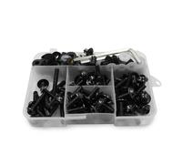 Bolts Kits Motorcycle Fairing Fastener Clips Kit For YA&MAHA MT10 MT03 MT09 MT07 MT Windscreen Bodywork Screws Bolts Nuts Kits Motorbike Fasteners(Black)