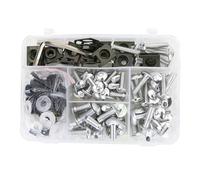 Bolts Kits Motorcycle Fairing Fastener For HO&NDA Grom MSX125 X-ADV For FORZA PCX125 Windscreen Bolts Nuts Screws Clips Bodywork Kit Motorbike Fasteners(Silve)