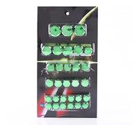 Bolts Toppers Caps, Fydun Motorcycle Screw Caps,30Pcs Motorcycle Screw Cover Motorcycle Motorbike Hex Socket Screw Nut Bolt Cap Cover Decoration (Green)