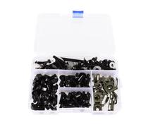Bolts Universal 177pcs Screws Aluminum Windscreen Screws Colorful Fasteners Screws Set Motorcycle Fairing For Bolt Kit Motorcycle Modified Parts
