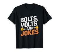 Bolts Volts and Jokes - Funny Electrician Value Graphic T-Shirt