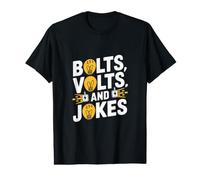Bolts Volts and Jokes - Funny Electrician Value Graphic T-Shirt