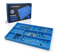 Boltster Top Box Tool Tray - Professional Mechanic Bolt & Fastener Organizer (Blue)