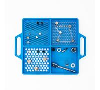 Boltster Tray | Mechanic Tools | Silicone Bolt, Nut, and Bit Organizer | Flexible Rubber with Handle