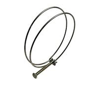 Boltza 115-125mm Double Wire Screw Hose Clamp Stainless Steel for Ducting & Heating & Ventilation x1