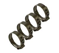 Boltza 19-22 mm O-Clips, 304 Stainless Steel Single Ear Hose Clamps x4