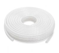 Boltza Natural White Spiral Cable Wrap 5m Roll, Wire Tidy Sleeve (19MM-5M)