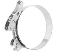 Boltza Quick-Release Lever Hose Clamp SS304 - Heavy Duty Worm Drive Adjustable Stainless Steel Clip (100mm)