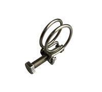 Boltza Stainless Steel Double Wire Hose Clips 33-38mm Pond Pipe Screw Tight Koi Fish Fitting Filter Pump Clamp x10