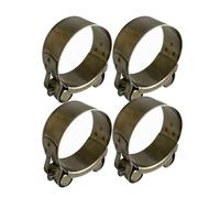 Boltza® Stainless Steel Single Bolt Hose Super Clamp 48-51mm Clip Silicone Rubber Exhaust x4
