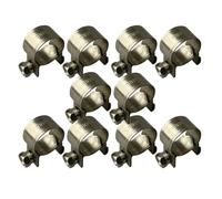 Boltza® Stainless Steel SS304 Mini Fuel Hose Line Pipe Clips x10 (16-18mm)