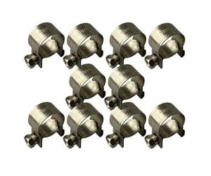 Boltza® Stainless Steel SS304 Mini Fuel Hose Line Pipe Clips x10 (9-11mm)