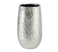Boltze Lajos Vase (Colour Silver, Height 31 cm, Flower Pot, Metallic Look, Elegant Vase, Decorative Object, Decoration) 5339500