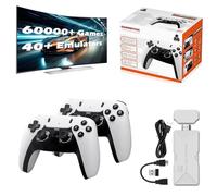 Boltzs Retro Stick, 4K HD Display Plug & Play TV Video Retro Gaming Stick, Retro Stick Built in 75,000+ Games, Equipped with 2 Wireless 2.4ghz Controllers for All TVs (128G)