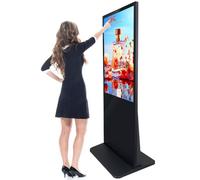 BoluDukNN 50 55 65 Inch Digital Signage Display Kiosk,Vertical Floor Standing Touch Screen Advertising Machine,1920 * 1080px Multimedia Advertising Display,USB/HDMI/Wifi 55in-Touch-Screen