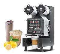 BoluDukNN 88/90/95mm Fully Automatic Cup Sealing Machine,Electric Cup Sealer,Efficient Sealing 500-700 Cups/H,With Control Lcd Panel,For Tea Milk Tea Juice Drink Black