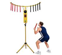 BoluDukNN Hand-Eye Coordination Trainer,Catching Game with Sticks,10 Response Speeds and 6 Difficulty Levels,LED Light+mp3 Music,For Family Game and Events Yellow