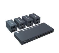 BoluDukNN HDMI Extender Splitter,1080p Multiple Via,Single Cable Cat6/7 Hdcp 2,Support Edid Copy Poc Function 1x81080P60Hz200M