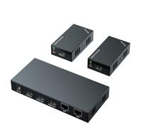BoluDukNN HDMI Extender Splitter,1080p Multiple Via,Single Cable Cat6/7 Hdcp 2,Support Edid Copy Poc Function 1x21080P60M