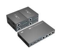 BoluDukNN HDMI Extender Splitter,1080p Multiple Via,Single Cable Cat6/7 Hdcp 2,Support Edid Copy Poc Function 1x41080P60Hz200M