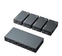 BoluDukNN HDMI Extender Splitter,1080p Multiple Via,Single Cable Cat6/7 Hdcp 2,Support Edid Copy Poc Function 1x41080P60Hz60M