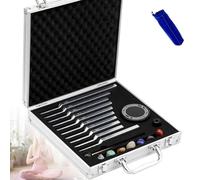 BoluDukNN Tuning Forks Set,Chakra Tuning Fork Set for Healing,Tuning Forks Set of 10 Include the 528 Hz, For Healing Therapy, Yoga,Meditation,Reduce Stress Silver