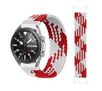 BoLuo 20mm Band Sport Watch Strap for Garmin Vivoactive 3/Venu SQ, Nylon Watch Band Wrist Strap,Replacement Bracelet Wristband WristStrap for Garmin Venu/Vivoactive 3 Music/Polar Ignite (white red)