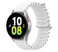BoLuo 20mm Strap for Omega Swatch,Silicone Bracelet Strap,Replacement Wristband for Garmin Venu 2 Plus/Vivomove Sport/Garmin Venu SQ/Huawei Watch GT3 42mm/ Coros Pace 2 /Coros Apex 42mm (white)