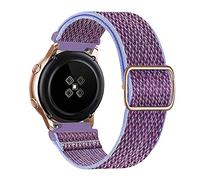 BoLuo 20mm Watch Strap for Garmin Forerunner 158 Bracelet, Nylon Band Wrist Strap,Replacement Wristband for Garmin Venu/Venu SQ/Forerunner 245/Forerunner 55/Vivoactive 3 Music Accessories (purple)