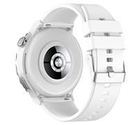 BoLuo 20mm Watch Strap for Huawei Watch GT3 Pro 43MM / Watch GT3 42mm / Watch GT2 42mm, Silicone Bracelet Wrist Strap,Replacement Wristband for Coros Pace 2 / Coros Apex 42mm / Ticwatch E3 (white)