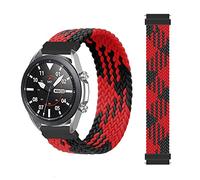 BoLuo 22mm Watch Strap for Galaxy Watch 3 45mm, Paint Silicone Band Wrist Strap,Replacement Bracelet Wristband for Samsung Galaxy Watch 46mm/Gear S3 Classic/Gear S3 Frontier/Ticwatch E2 (black red)