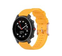 BoLuo 22mm Watch Strap for Polar Grit X/Polar Vantage M, Silicone Band Wrist Strap,Replacement Bracelet Wristband Wrist Strap for Polar Vantage M2/ Garmin Venu 2 /Huami Amazfit GTR 47mm (yellow)