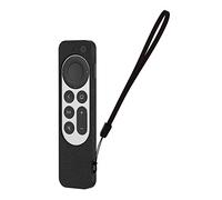 BoLuo Cover for 2021 Apple TV 4K Remote Control,Case for Siri Remote 2nd Gen/Apple TV 6 Gen Shell Pounch Replacement Silicone New Sleeve Skin Holder Protective Grip Protector Accessories (black)