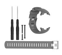 BoLuo Smart Watch Strap compatible for Suunto D4 /D4i Novo,Sport Silicone Watch Band,Replacement Bracelet Wristband with Metal Clasp for Suunto D4 /Suunto D4i Novo Smart Watch Accessories (grey)