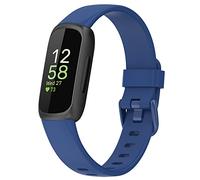 BoLuo Smart Watch Strap for Fitbit Inspire 3, Soft Silicone Band, Replacement Wrist Strap, Blue, 15.4mm Width, 5.5-7.5inch Wrist Size, Fitness Tracker, Heart Rate Monitor, Sleep Monitor
