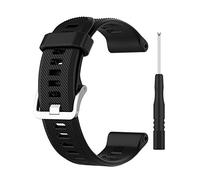 BoLuo Watch Strap Compatible for Garmin Forerunner 745, Sport Loop Silicone Band, Black, 22mm