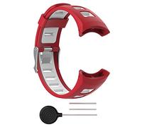 BoLuo Watch Strap compatible for Suunto M5, Sport Silicone Watch Band Wrist Strap,Replacement Bracelet Wristband for Suunto Quest/Suunto M1/Suunto M2/Suunto M3 /Suunto M4/Suunto M5 Watch (red)