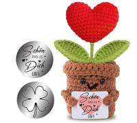 boluoboluomi Sunflower Gifts for Women - Beautiful That There Is You, Sunflower German Lucky Charm, Best Friend Gifts for Farewell Gift Colleague, Retirement Gift, no, Cotton, No