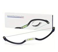 BOLUOYIN Permanent Makeup Eyebrow Line Marker Ruler for Eyebrow Mapping String Pre-Inked Microblading Tattoo PMU String Measuring Eyebrow (Black)