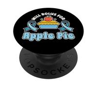 Bolus For Apple Pie Diabetic Humor Type 1 2 Diabetes Insulin PopSockets Adhesive PopGrip